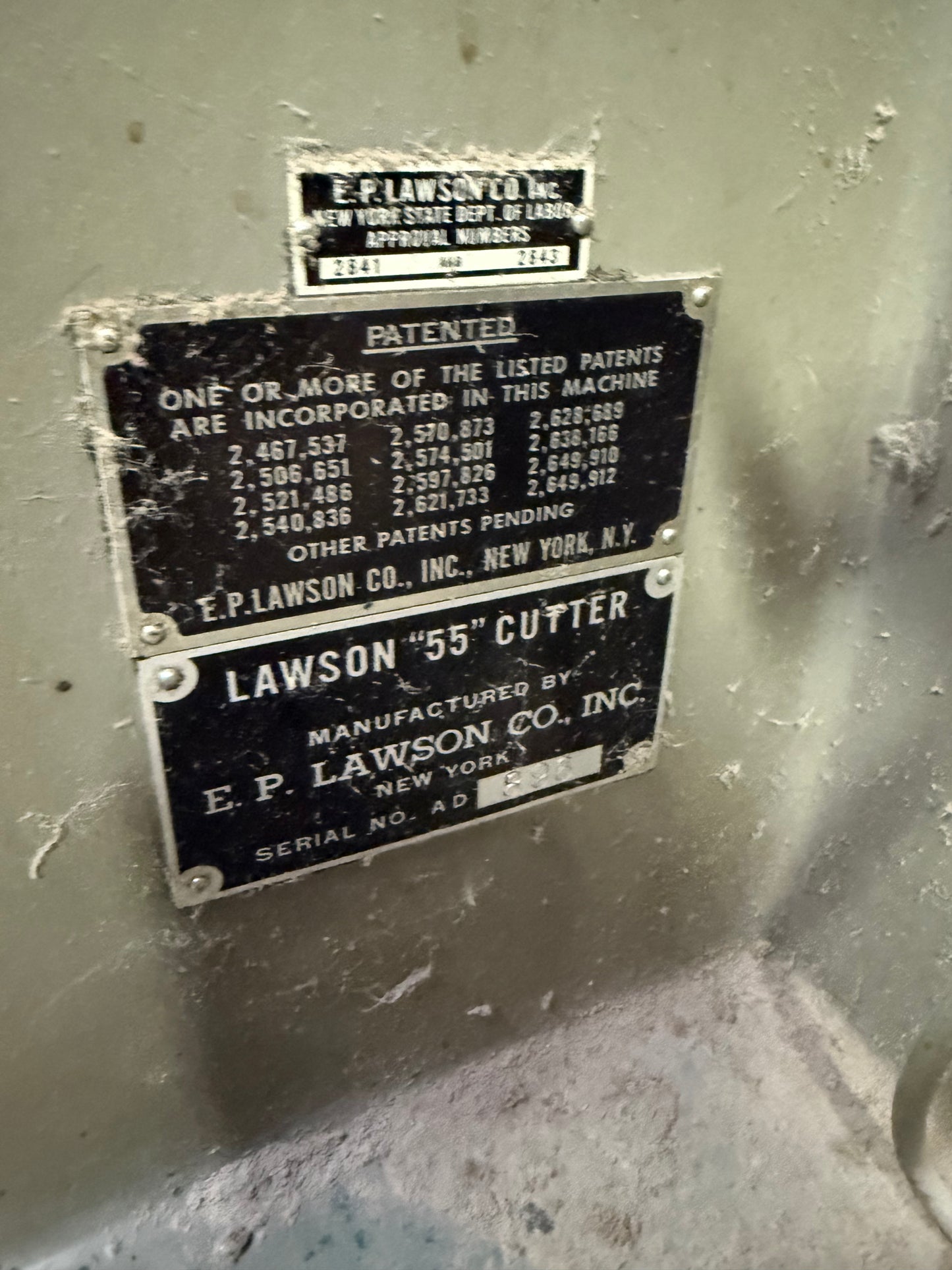 Item#108 Lawson 55" straight knife