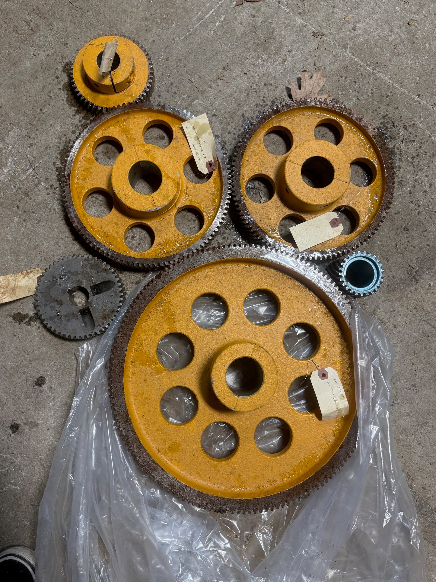 RA gear set, hand wheel, 3-up, 2 impression gears, canted,