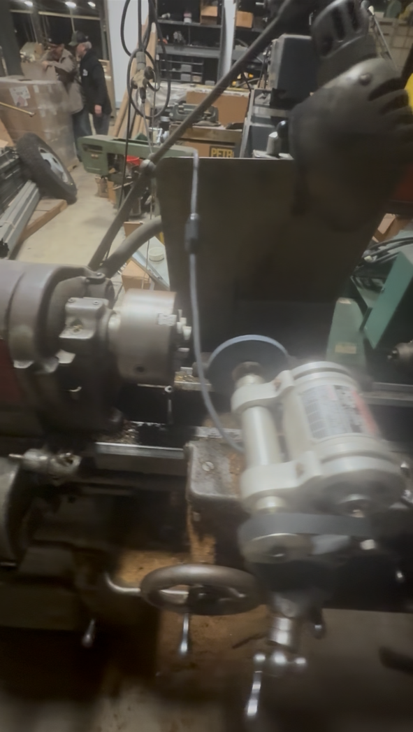 Item #311 Norman Lathe with grinder