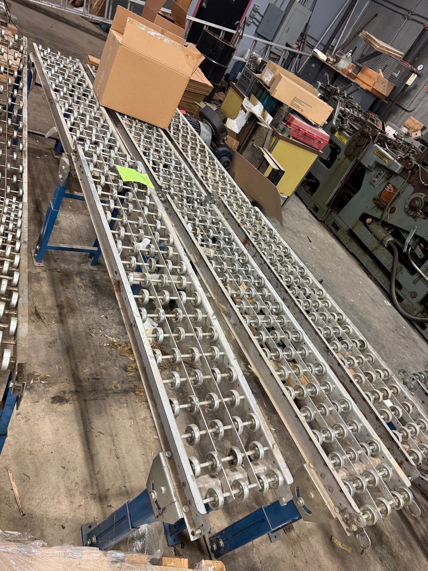 Item#210 lot of 5 10ft conveyers