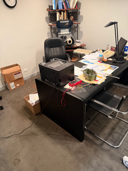 Item#614 Office desks and credenzas 2 of each