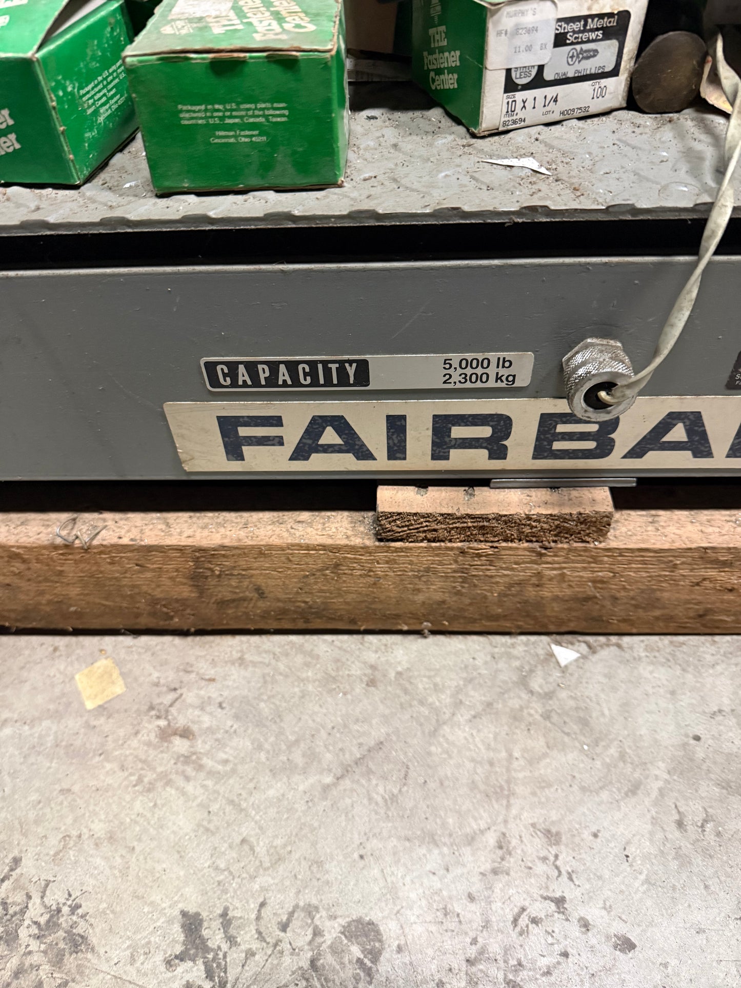 Item #612 Fairbanks Floor Scale
