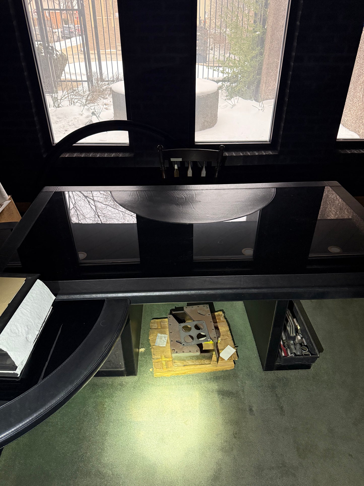 Item#614 Office desks and credenzas 2 of each